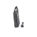 Leather Laptop Hand Bag Black - Image 2