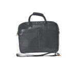Leather Laptop Hand Bag Black